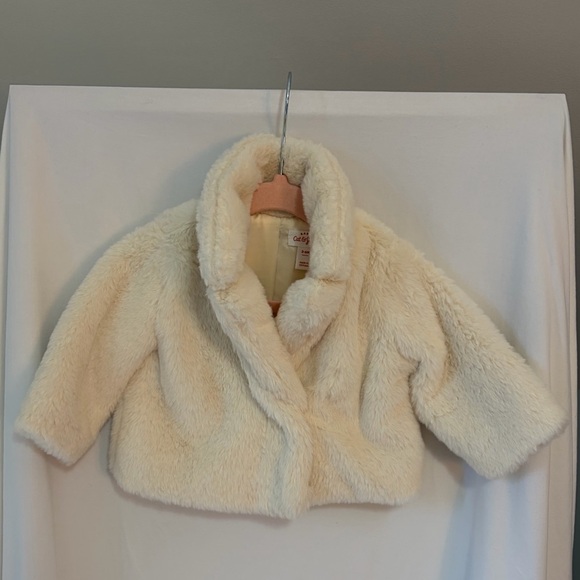 Cat & Jack Other - Cat & Jack Baby Faux Fur Jacket - Cream size 3-6m
